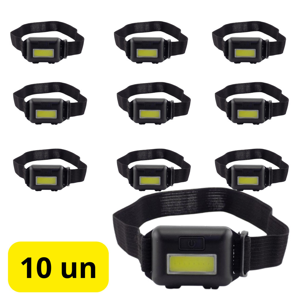 Lanterna De Led Para Cabeça Holofote Mãos Livres Luz Pesca Camping Corrida