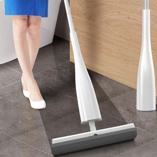 Mop Esfregar Automática Plana Com Esponja Pva Para Limpeza De Chão De Quarto