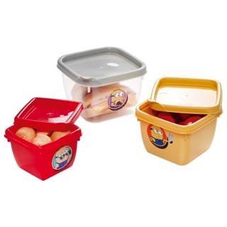 Kit 3 Potes Lancheira Passeio Meu Malvado Favorito Plasútil em Oferta na Shopee