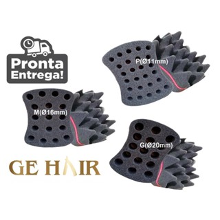 Esponja Nudred Dupla Face Profissional Enrolar Cabelo. em Oferta na Shopee