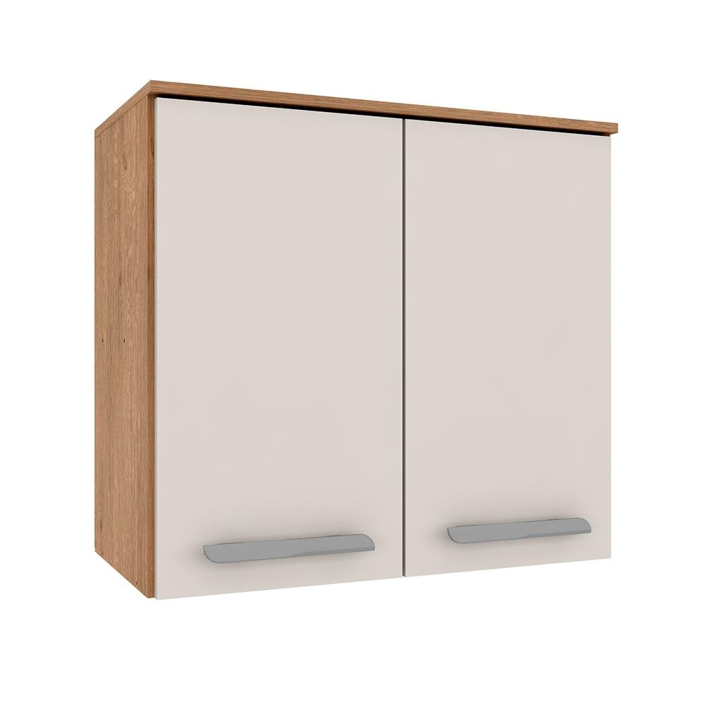 Armário Aéreo Bella 2 Portas 0,60 Carvalho/ Off White - M.arapongas - Home & Living