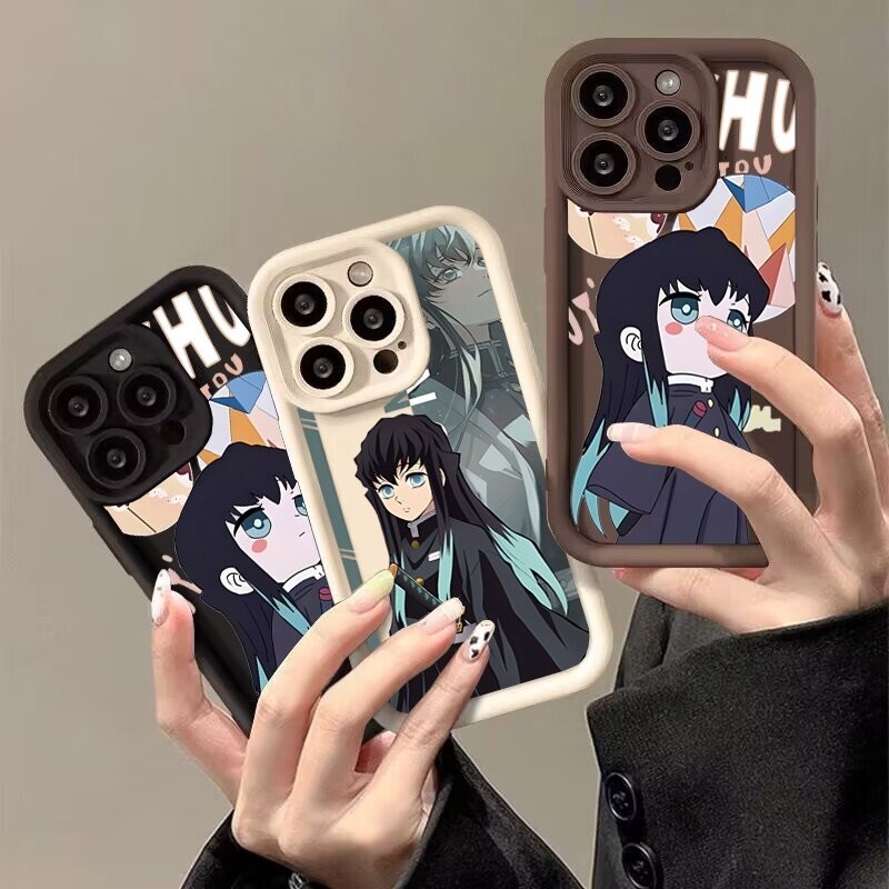 Capa Anime Demon Slayer Para Samsung Galaxy S25 S24 S23 S22 Plus Ultra A56 A36 A55 A54 A35 A24 A25 A16 A15 A14 A13 A12 S