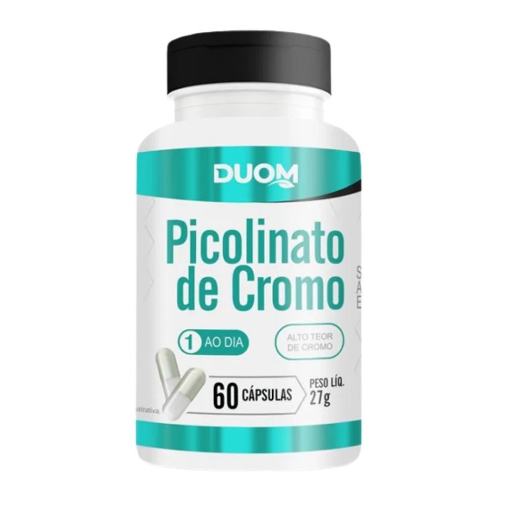 Suplemento de Picolinato de Cromo - 60 Cáps - Duom em Oferta na Shopee