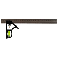 Esquadro Combinado 12pol 300mm Marceneiro Carpinteiro 45/90/120º 12 30 CM Titanium Platina