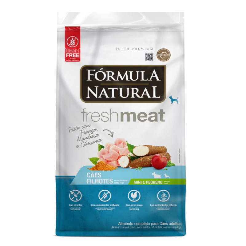 Ração Fórmula Natural Fresh Meat Cachorros Filhotes Portes Mini E Pequeno 1,0kg em Oferta na Shopee