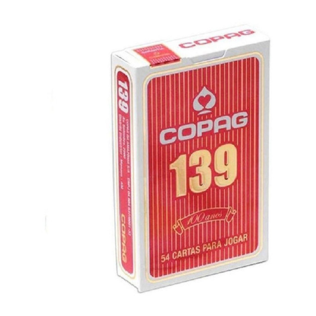 1 Baralho Copag 139 Original E Tradicional 54 Cartas Jogo