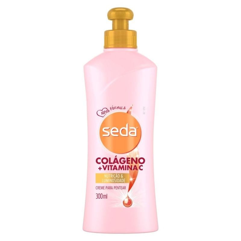 Creme de Pentear Seda Nina Secrets Colágeno + Vitamina C 300ml em Oferta na Shopee