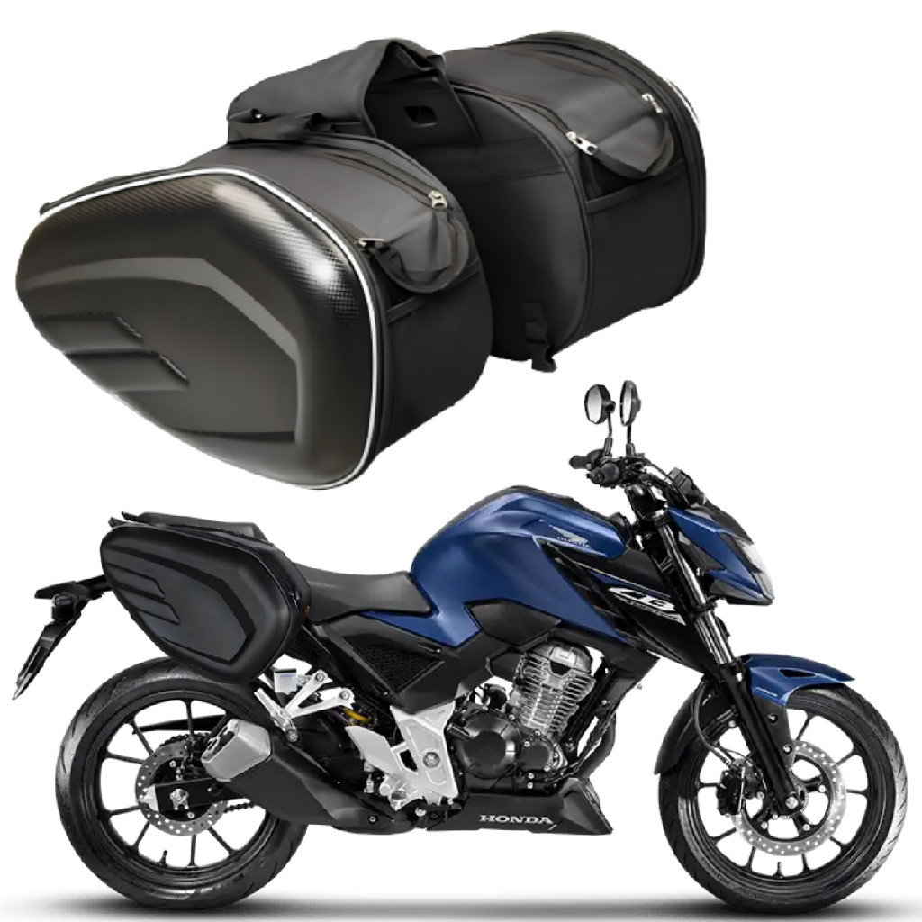 Alforges Motos Bolsa 58L Bau Lateral Honda Cb 250F Twister