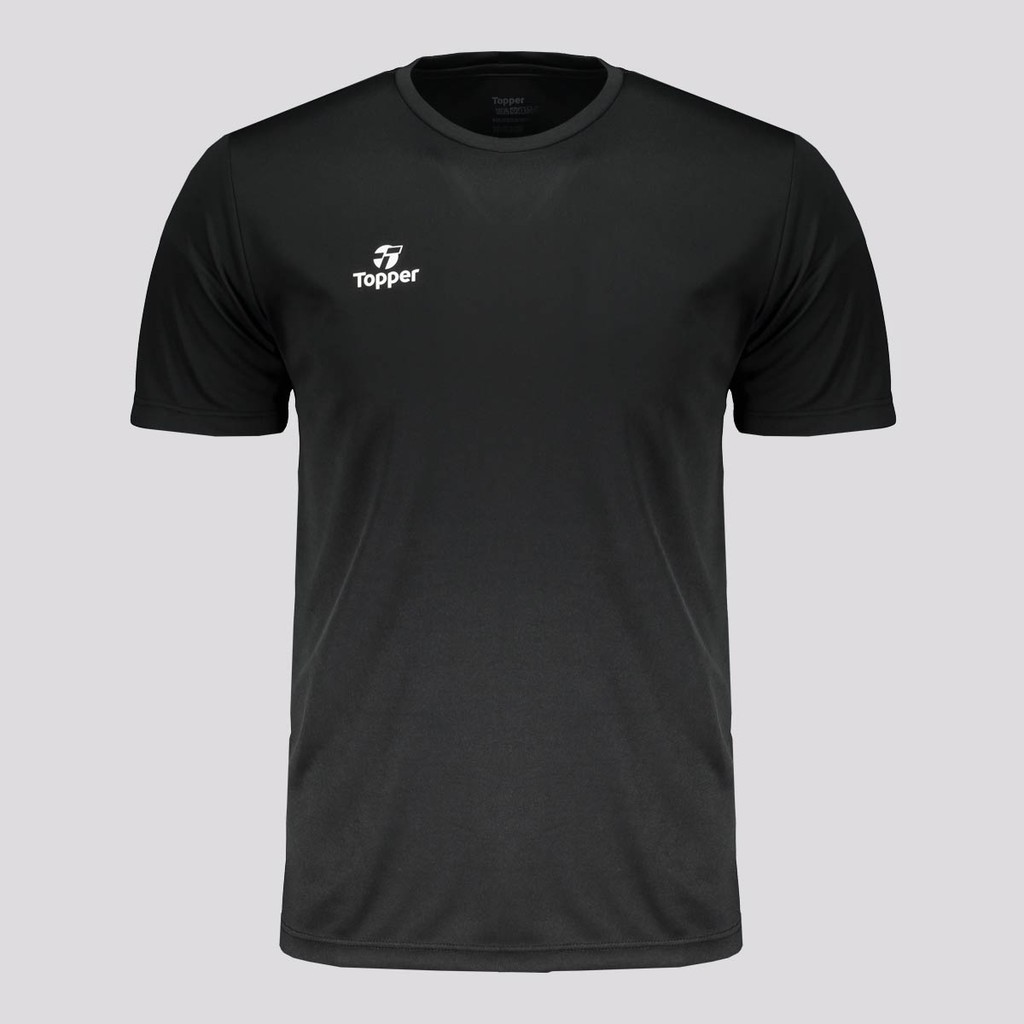 Camiseta Topper Classic Preta em Oferta na Shopee