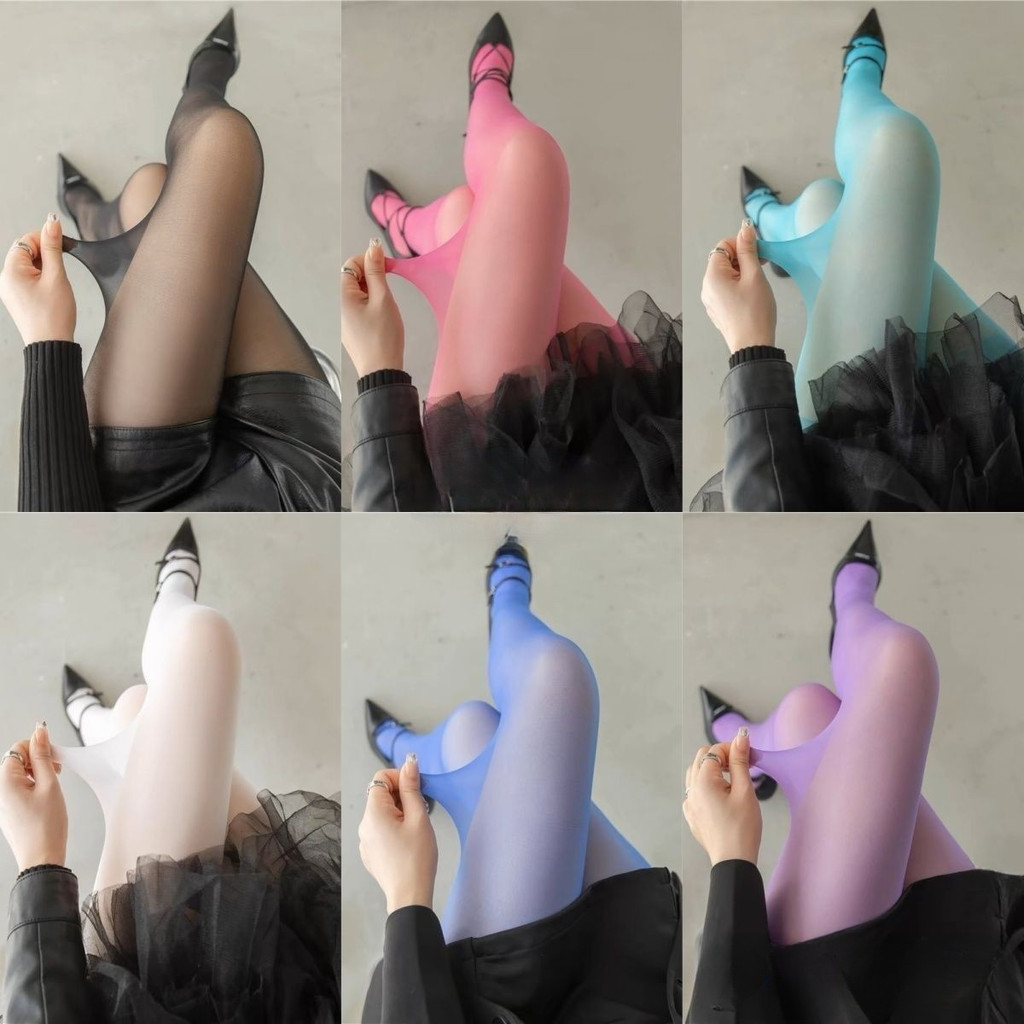 Meia-Calça Feminina Fina Respirável Transparente Ultrafina Elastano Meias Elásticas em Oferta na Shopee