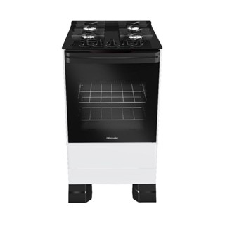 Fogão Mueller 4 Bocas Branco Bivolt Mesa De Vidro Grades Ferro Fundido MFV4BF em Oferta na Shopee