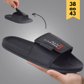 Chinelo Slide Masculino Super Leve, Confortável Sandália Ajustável em Velcro Carrapicho Envio Rápido em Oferta na Shopee