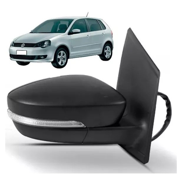 Retrovisor Externo Polo Elétrico com Pisca Tilt Down (2011/2015) - Original FICOSA