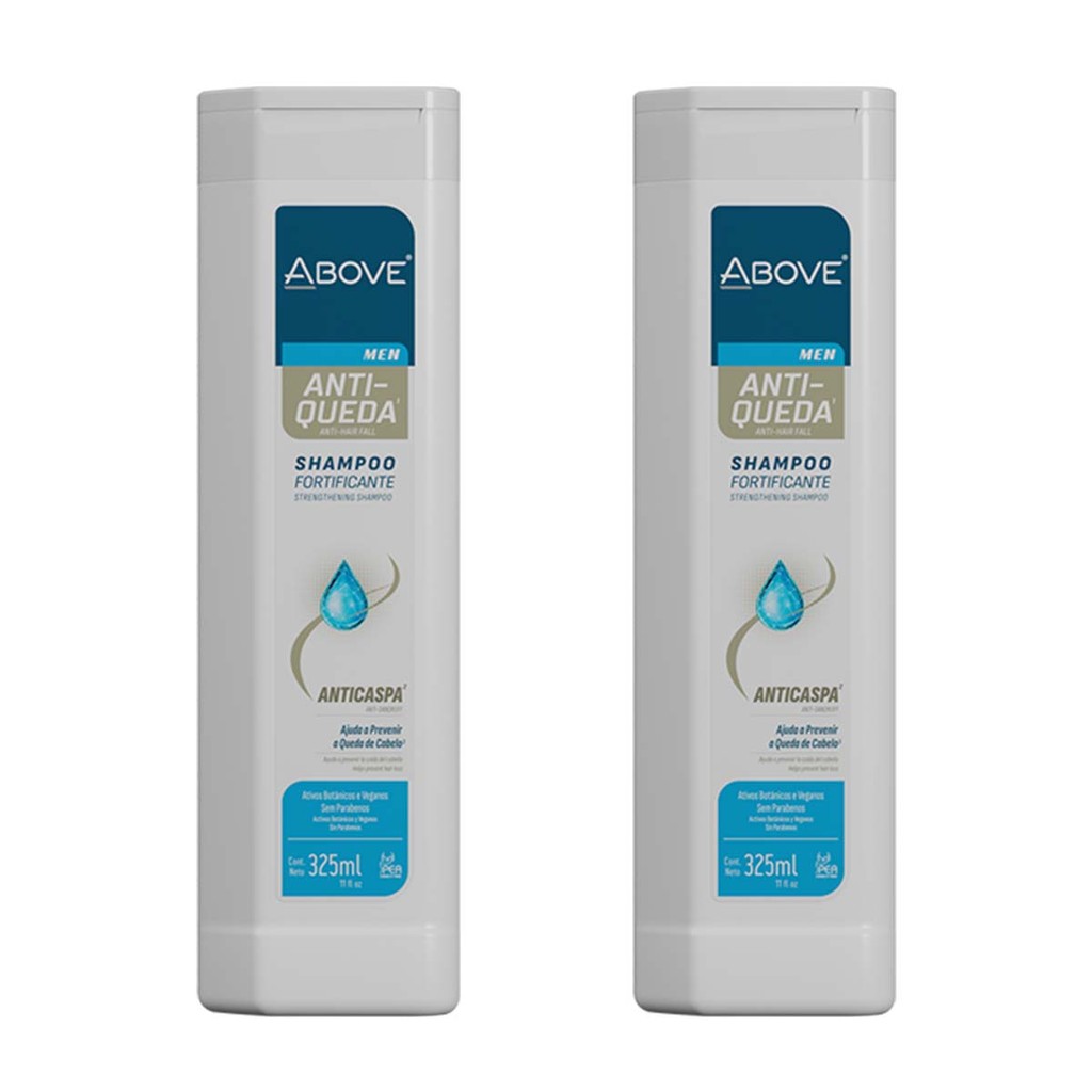 Kit 2 und Shampoo Above Masculino Antiqueda e Anticaspa 325ml em Oferta na Shopee