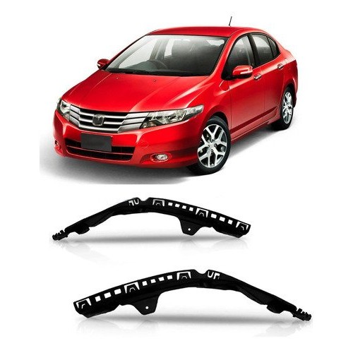 Par Guia Suporte do Parachoque Dianteiro Honda City 2009 2010 2011 2012 2013 2014