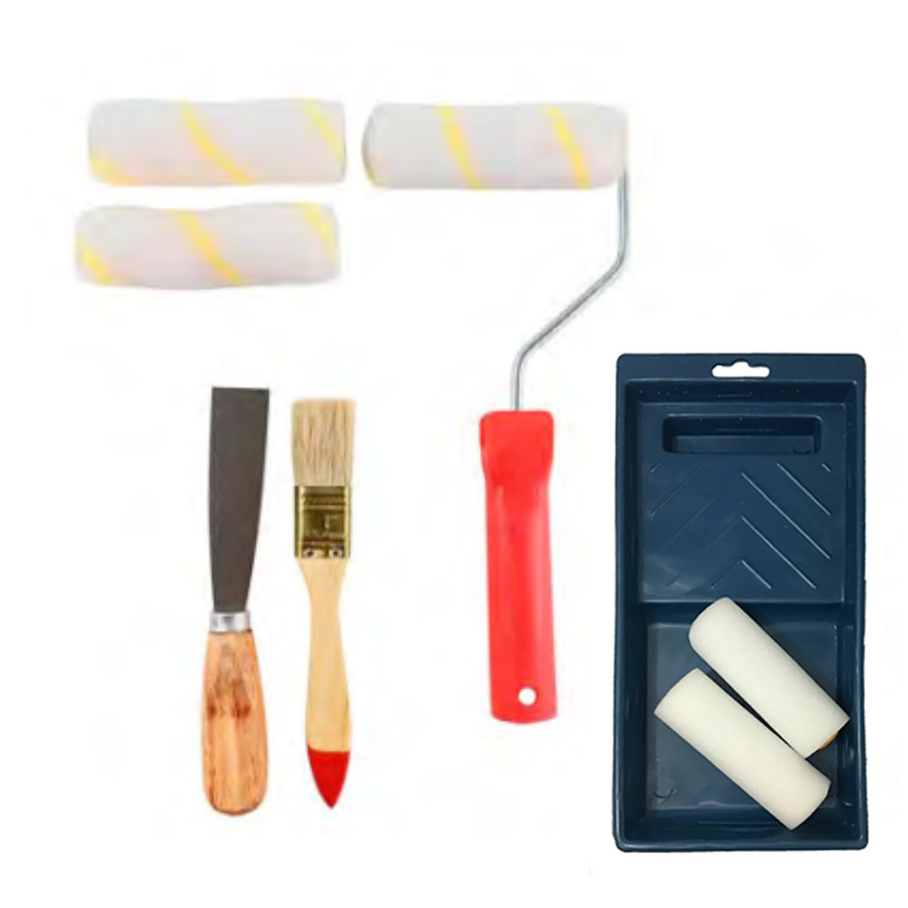 Kit de pintura multiuso 7 peças parede, portão ,madeira em Oferta na Shopee