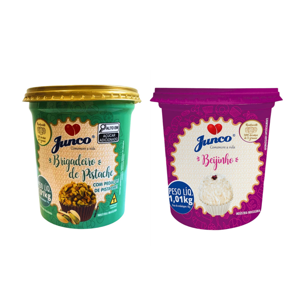 Kit Festa Junco 2 Sabores Brigadeiro - Pistache + Beijinho