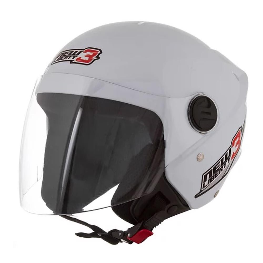 CAPACETE ABERTO TORK LIBERTY NEW THREE BRANCO
