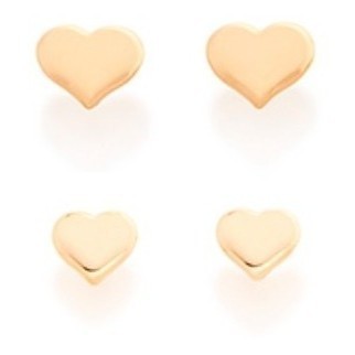 Kit Brinco, Formado Por 2 Pares Coração. Rommanel 526221a em Oferta na Shopee