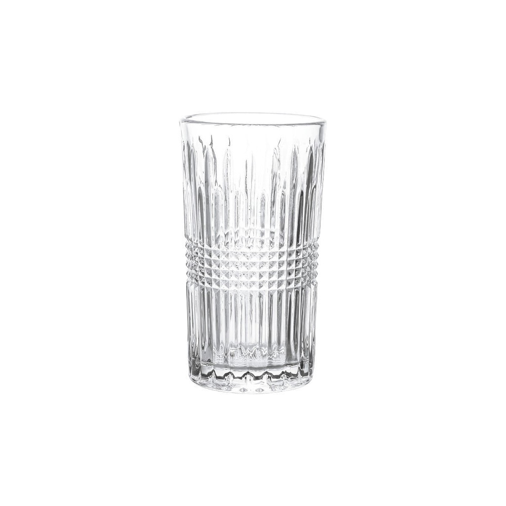 Jogo de Copos 6 Peças 360 ml em Vidro Decorado Transparente Linha Viena Haus Concept em Oferta na Shopee