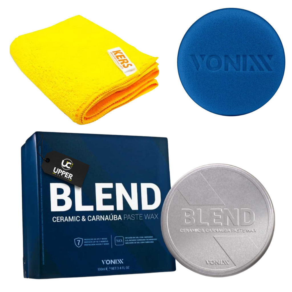 Kit Cera Ceramic e Carnaúba BLEND PASTE WAX 100ML - Vonixx