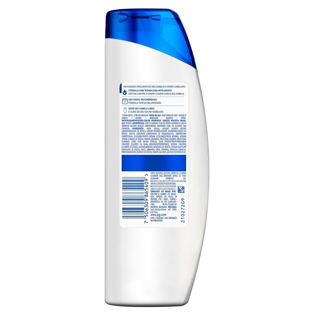 Detalhes do Shampoo Head & Shoulders Men 3em1 400ml