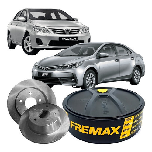 Disco Freio Novo Traseiro Solido Toyota Corolla 2008 À 2019 em Oferta na Shopee