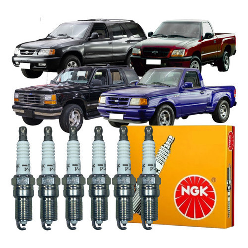 06 Vela Ignição Ngk Ford Explorer Ranger Gm Blazer S10 em Oferta na Shopee