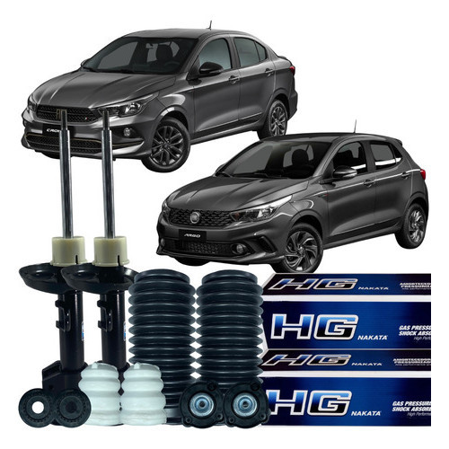 Par Amortecedor Coifa Batente Coxim Dianteiro Cronos Argo em Oferta na Shopee