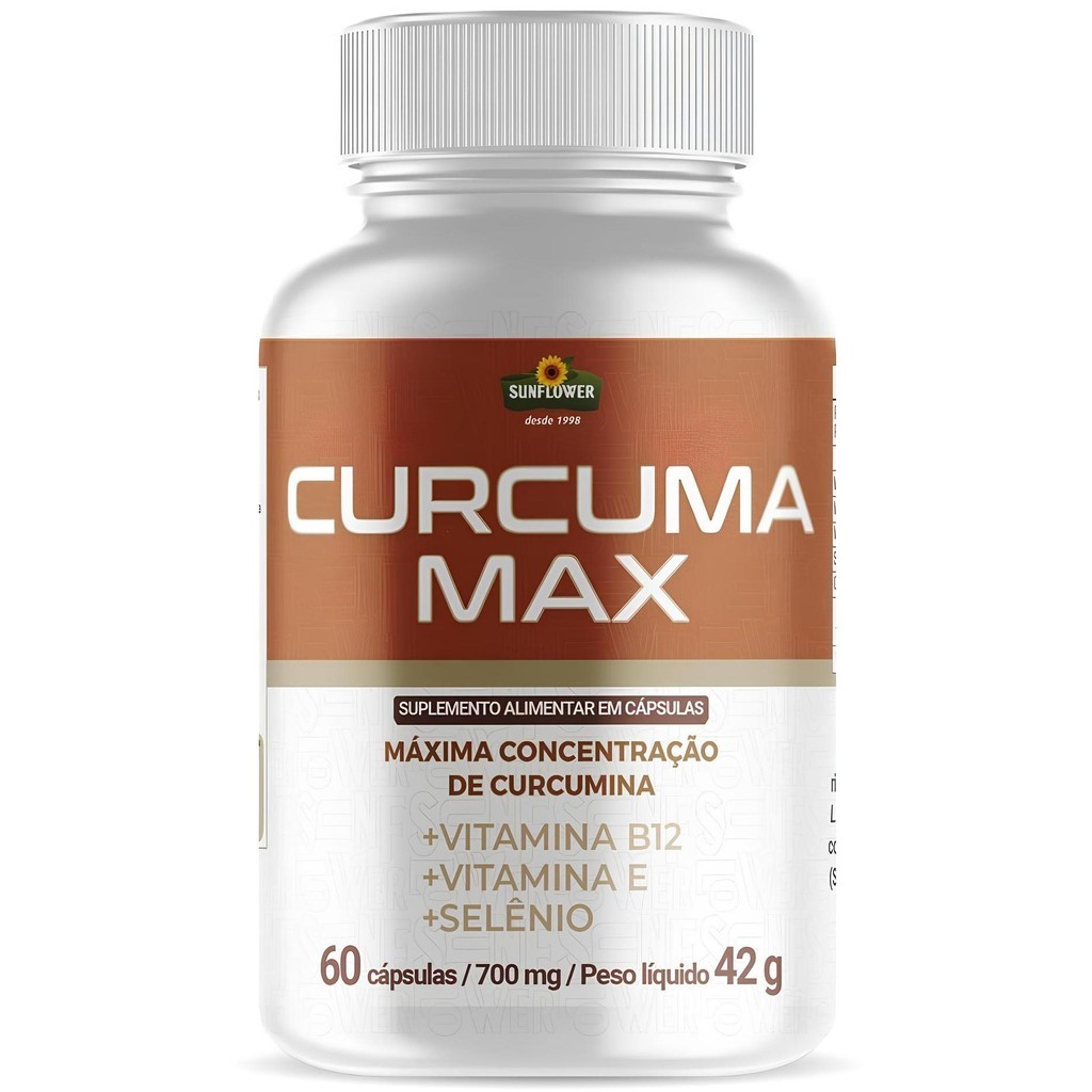 Cúrcuma 60 Cápsulas 700mg Sunflower