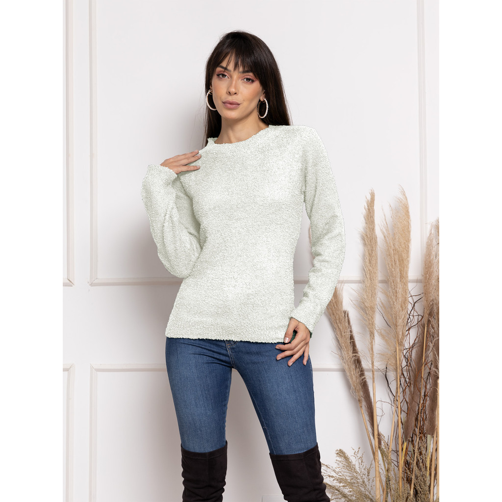 Casaco Blusa Feminino Cacharreal Pelo Carneiro Sintético Importado