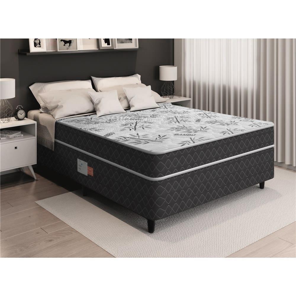 Cama Box Conjugada Casal Ortopedica D28 - Lucas Home - Unique 138x188x52cm em Oferta na Shopee