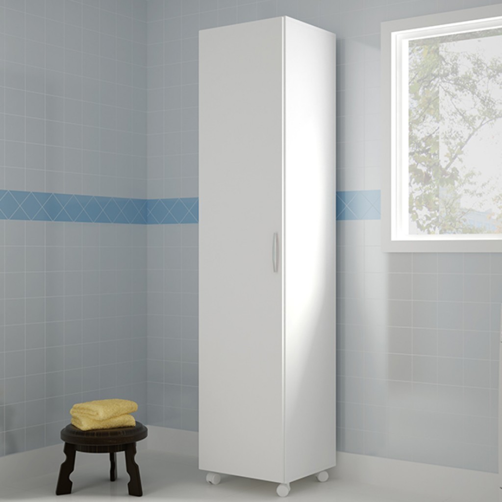 Armário Multiuso 1 Porta Bs 03 Branco - Brv Móveis em Oferta na Shopee