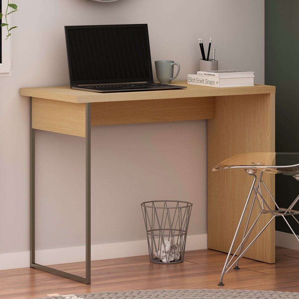 Mesa Escrivaninha Infinity Savana - Genialflex em Oferta na Shopee