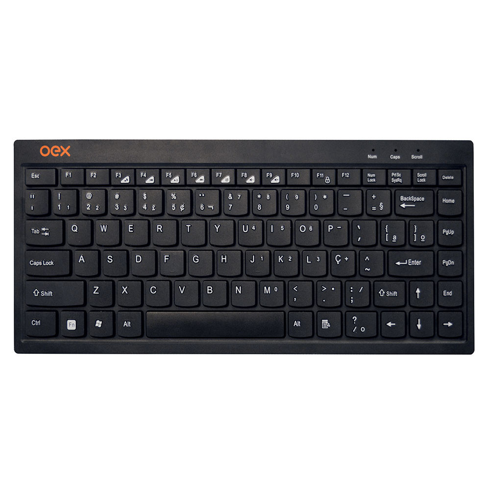TECLADO USB MINI FLAT TC301 PRETO OEX