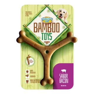 Mordedor Osso Bambu Natural Y Grande Cães Limpeza Tártaro Pet Truqys Bamboo em Oferta na Shopee