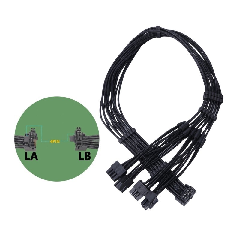 KOK Durável 8Pin Macho Para 12VHPWR PCIE5 0 16Pin ATX3 0 Cabo De Alimentação RTX4080