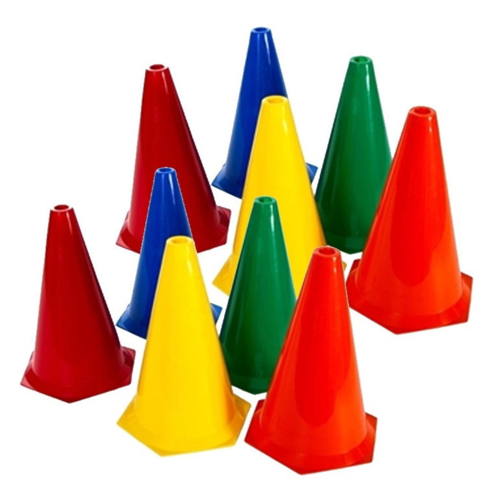 Cone Agilidade 24cm Kit Com 10 Rythmoon
