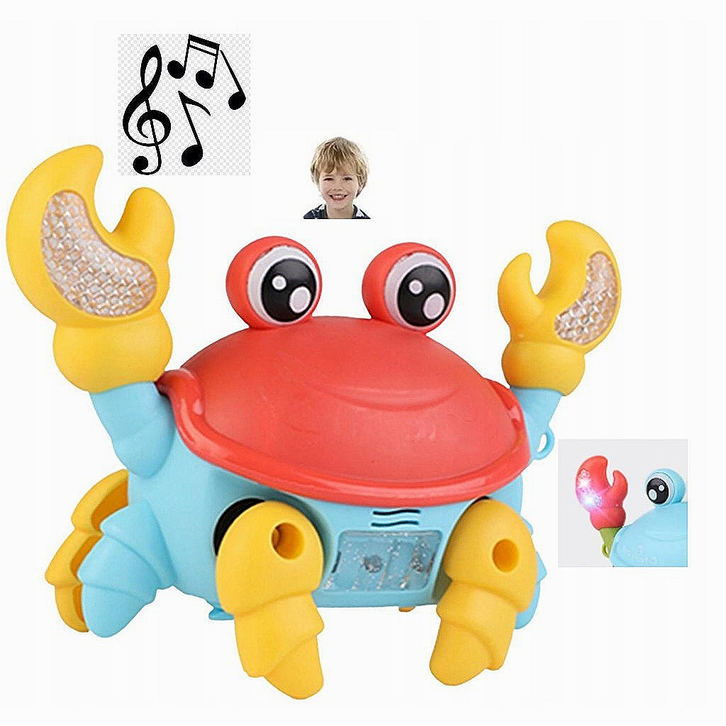Brinquedo Caranguejo Fujão Musical Brinquedo Infantil Com Som E Movimento A Pilha Para Crianças Pequenas Muito Legal brinquedo