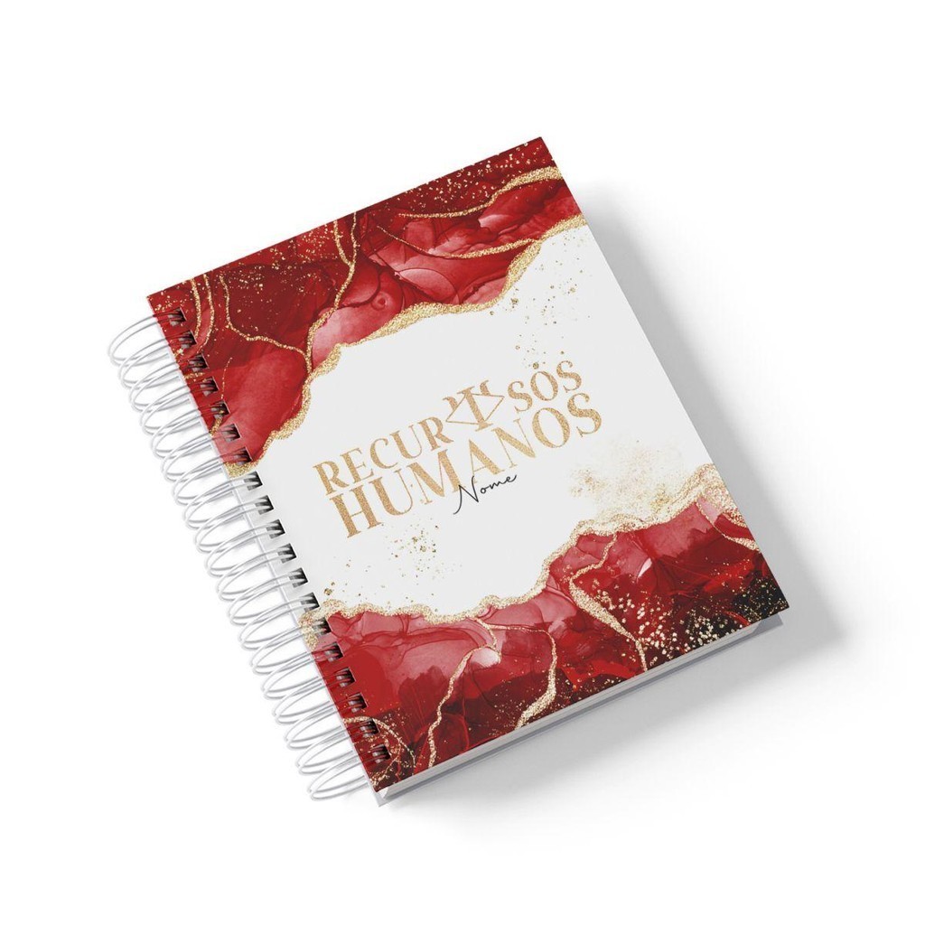 Caderno Personalizado Recursos Humanos (Modelo 06) - A5 15x21cm (PEQUENO) - Com 100 Folhas