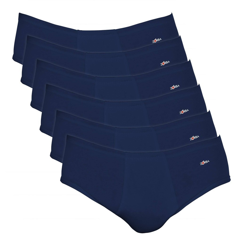 Kit 6 Cuecas Zorba Slip Light com Abertura Algodão 172