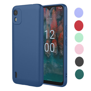 Capa De Telefone Nokia C31 C12 C110 C22 De Cor Sólida Silicone Líquido À Prova De Choque TPU Soft De Proteção Total em Oferta na Shopee