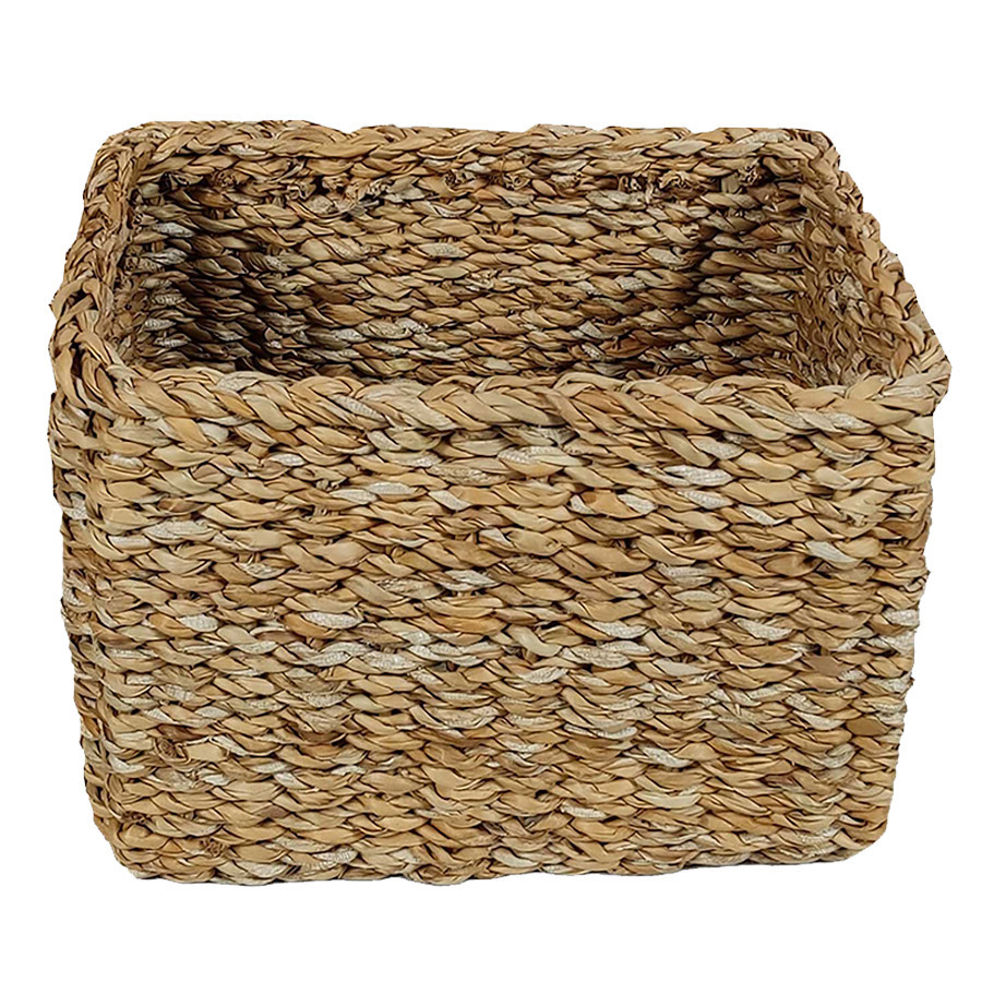 Cesta Decorativa Bage de Seagrass - 28x22x20cm - 1 unidade - Rizzo - Home & Living