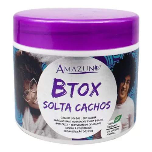 Btox Capilar Amazun - Cabelos Caheados ou Crespos  Anti Frizz e Brilho 500g