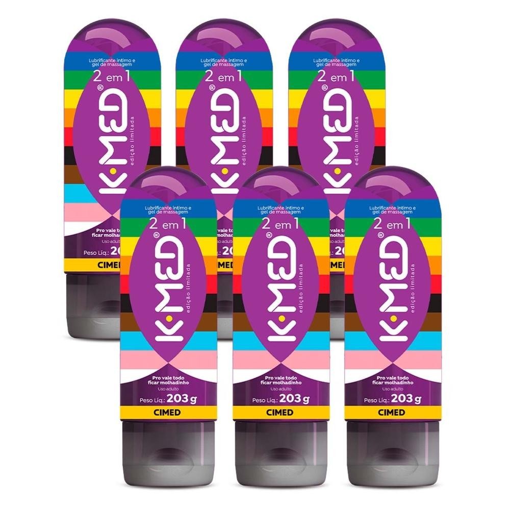 Kit c/6 und Lubrificante K-Med 2 em 1 Gel 203g LGBTQIA+ em Oferta na Shopee