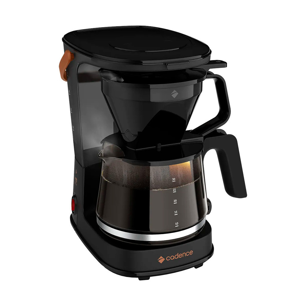 Cafeteira Elétrica Cadence Pour Over 2 Em 1 CAF500 220v 30 Xicaras Filtro Permanente Jarra Vidro 750w Base Aquecida