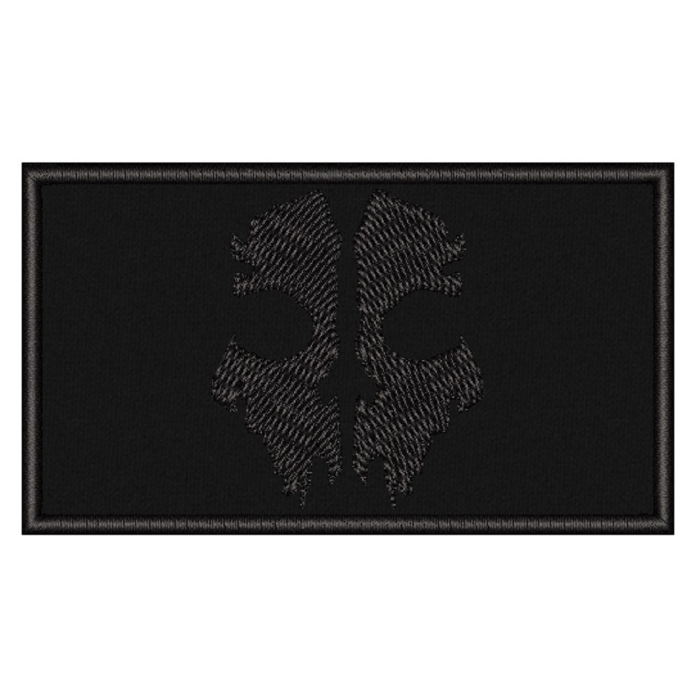 Bordado Breve Caveira Call - Duty Airsoft, Black