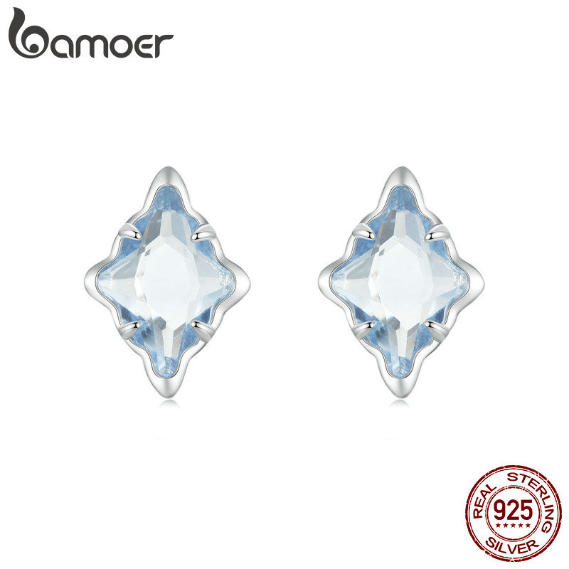 Brincos Bamoer 925 Sterling Sliver Starry Design Jóias Presentes Para Mulheres em Oferta na Shopee