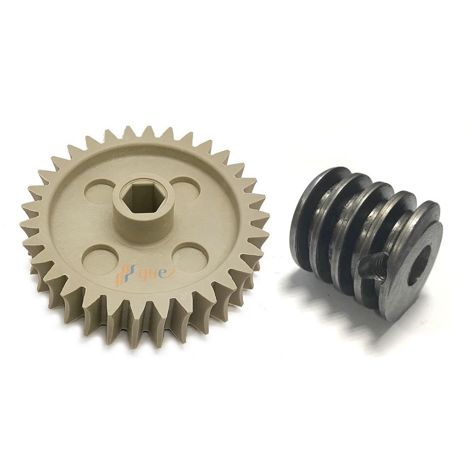 Kit engrenagem 32 dentes com rosca sem fim para laminador cilindro de massas elétrico AND