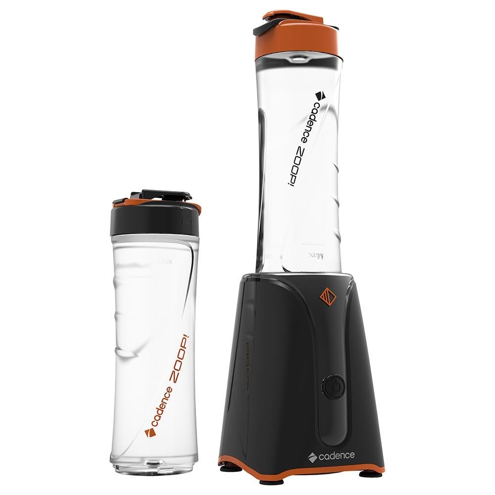 Liquidificador Cadence Blender Shake, 600W, 2 Copos, Preto e Laranja - BLD701-220V em Oferta na Shopee